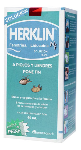 Herklin Nf Solución 2/0,2 G, 1 Frasco 60 Ml