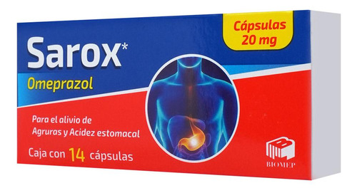 Sarox Cápsulas 20 Mg, 14 Cápsulas