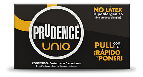 Condones Sin Látex Prudence Uniq 3 Condones