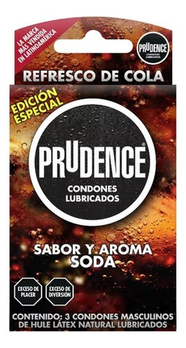 3 Condones Prudence Con Sabor Y Aroma Refresco De Cola