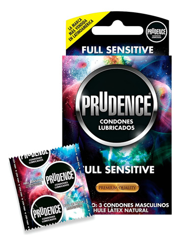 Condones De Látex Prudence Premium Full Sensitive 3 Condones