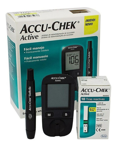 Glucómetro Accu-chek Active Negro