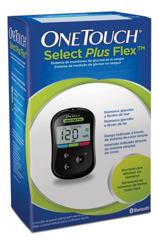 Glucómetro Onetouch Select Plus Flex Negro