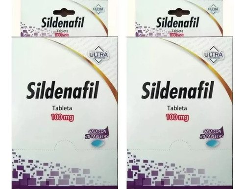 2 Cajas De Sildenafil 100 Mg Con 20 Tabletas Cada Caja
