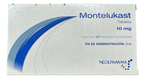 Montelukast 10 Mg Caja Con 30 Tabletas