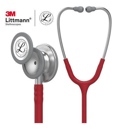 Estetoscopio 3m Littmann Classic Iii Vino 5627 Color Burdeo