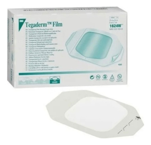 Tegaderm Apósito 3m Transparente 6x7 Cm 1624w C/50 Piezas
