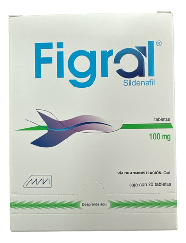 Figral Sildenafil 100 Mg C/20 Tabletas Mavi