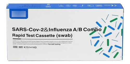 5 Pruebas Rápida De Antígeno Covid + Influenza 5 Kit Realy