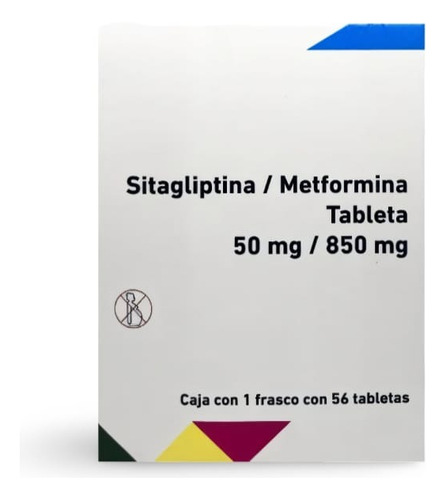 Sitagliptina Metformina 50mg/850mg Fco 56 Tab C