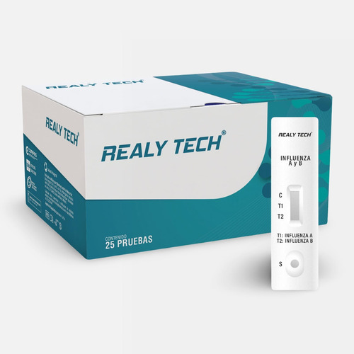Prueba Rápida  Influenza A+b Y Sars Covid Realy Tech C/25