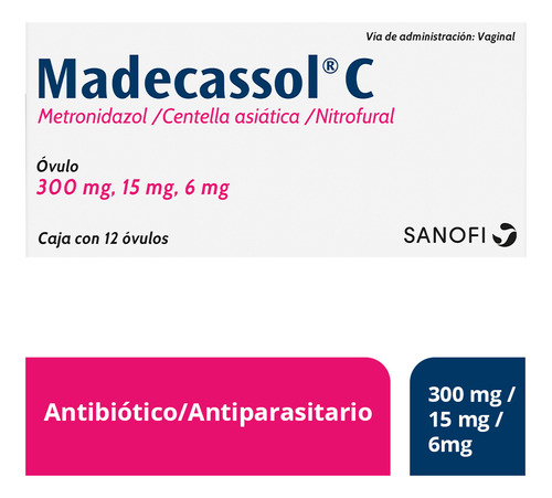 Madecassol C Óvulo, 12 Óvulos