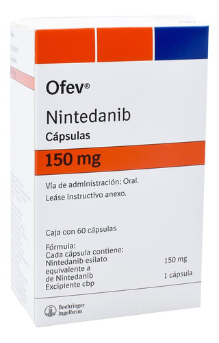 Ofev Cápsula 150 Mg, 60 Cápsulas