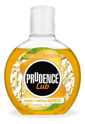 [7502214980367] Prudence Lub Lubricante Comestible De Sabor Mango 75ml Base