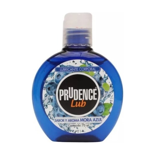 [7502214980350] Lubricante Comestible De Sabor Prudence Lub, 75 Ml Base Agua Sabor Mora Azul
