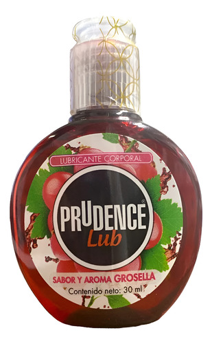 [7502214984358] Prudence Lubricante Corporal Sabor Aroma Grosella Mini 30ml