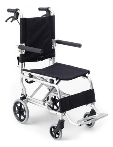 [SC-108] Silla De Traslado Aluminio Sc-108 Color Negro