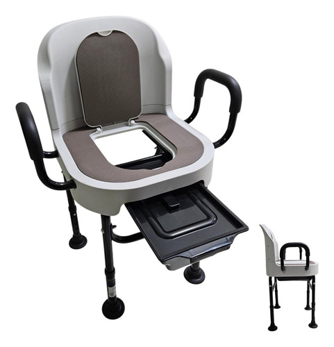 [SC-515] Silla De Baño Con Comodo Inodoro Cuadrado Con Tapa Sc-515