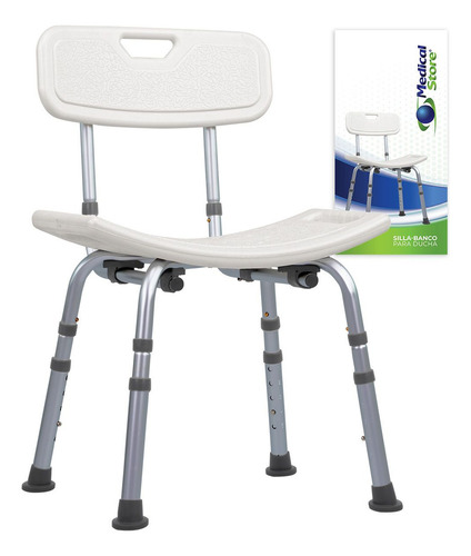 [SC-512] Silla Ducha Baño Antiderrapante Ajustable Adulto Respaldo Ortopédica Superconfort Sc512