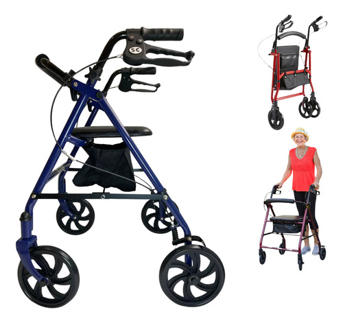 [SC-787] Andadera Rollator Para Adultos Mayores Con Asiento Sc-787
