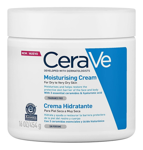 Crema Hidratate Cerave Para Piel Seca A Muy Seca 454g