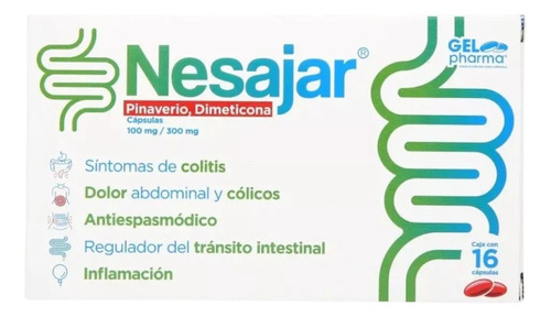 [7502227426449] Nesajar Cápsula 100 Mg/300 Mg, 16 Cápsulas