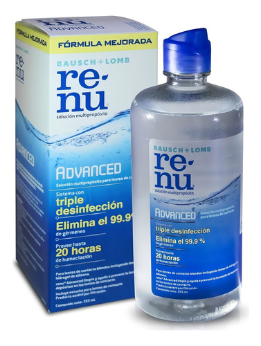 Solución Bausch + Lomb Renu Advanced 355ml Con Estuche Para Lentes De Contacto Blandos