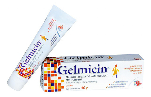 [780083148966] Gelmicin Crema C/40g Betametasona/ Gentamicina/ Clotrimazol