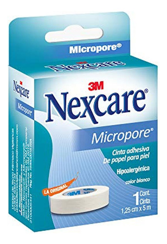 3m Nexcare Micropore Caja Blanco 1/2 , 1.25 Cm X 5 M Modelo