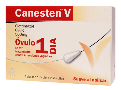 [7501318697409] Canesten V Óvulo 500 Mg, 1 Óvulo