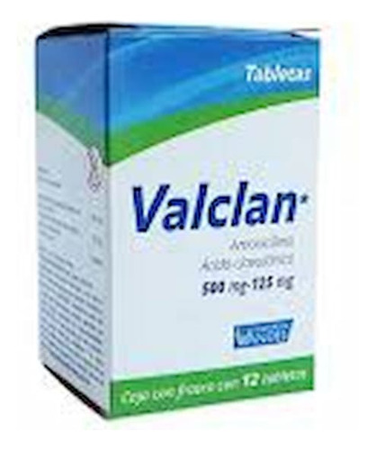 [7503001007724] Valclan Tableta 500 Mg/125 Mg, 12 Tabletas
