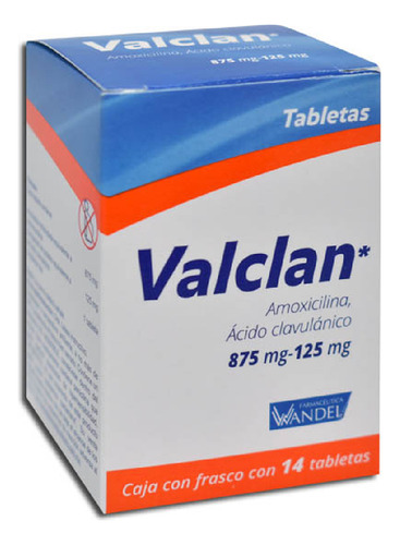 [7503001009117] Valclan Tableta 875 Mg/125 Mg, 14 Tabletas