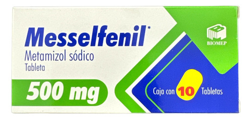 [7501573901082] Metamizol Sodico 500mg Caja C/10 Tab