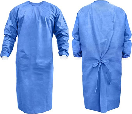 [BTCJ002] Bata Cirujano Puño Cardigan Unitalla Paq 10 Piezas