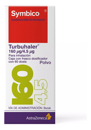 [7501098602587] Symbicort Turbuhaler Frasco 160/4.5ug 60 Dosis