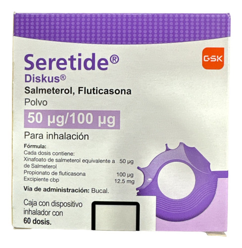 [7501027800046] Seretide 50mcg/100mcg 60 Dosis Con Dispositivo