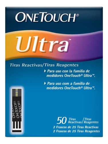 One Touch Ultra Tiras Reactivas Caja Con 50 Tiras