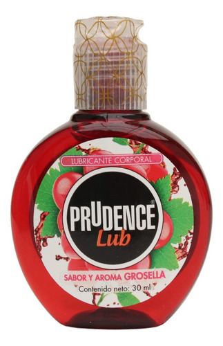 [7502214983153] Lubricante Comestible Base Agua Con Sabor Prudence Lub 30 Ml Sabor Grosella