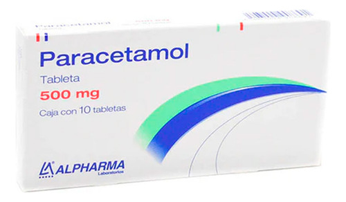 [PARAC500C10] Paracetamol Tabletas 500 Mg, 10 Tabletas