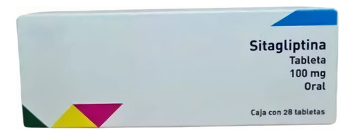 Sitagliptina 100 Mg C/28 Tabletas Caja