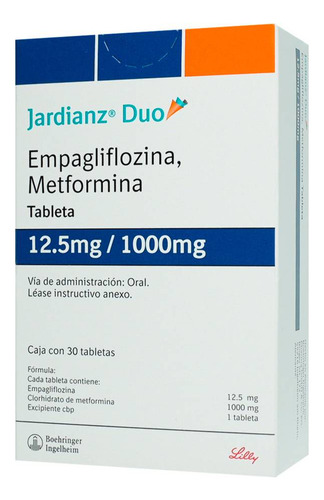 [7501034645180] Jardianz Duo Tableta 12,5 Mg/1000 Mg, 30 Tabletas