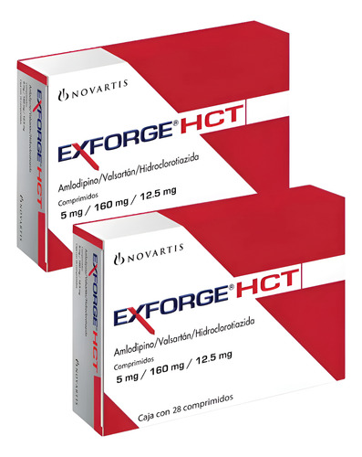 [EXFHCT2PK] Exforge Hct 5/160/12.5 C/28 Comprimidos Pack 2 Pz.
