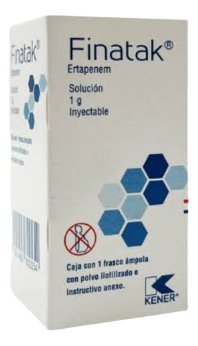 [7501493802254] Finatak (ertapenem)solución 1 Gr Inyectable