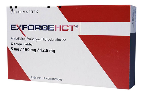 [7501124815844] Exforge Hct Comprimido 5 Mg/160 Mg/12,5 Mg, 14 Comprimidos